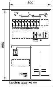 1T Mittauskeskus IP30 Boxer 3421 K