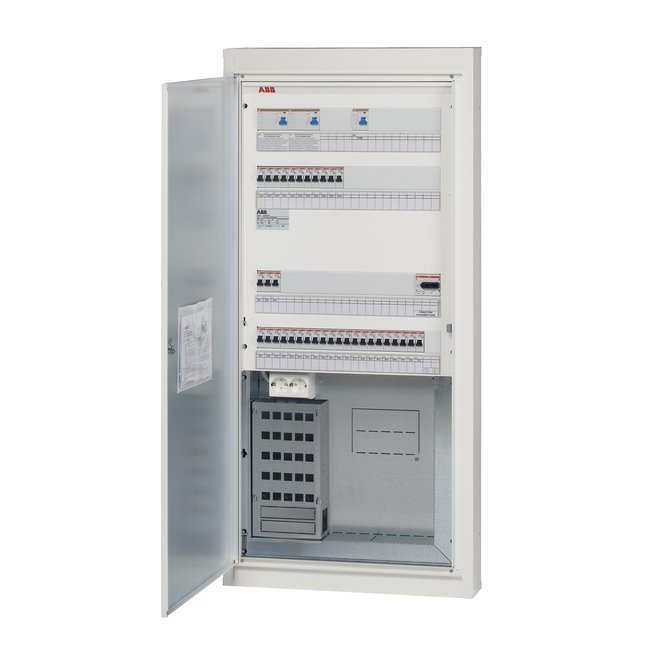 Data-ryhmäkeskus COMBI5E38S25 50A IP20C uppo/pinta