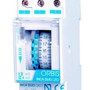 Kellokytkin Orbis INCA DUO QRD 16A 230V