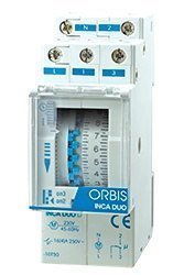 Kellokytkin Orbis INCA DUO QRS 16A 230V