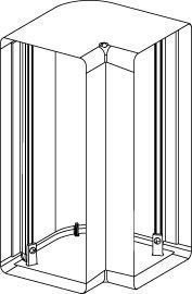 Kulma kappale Ductal Twist TBC100-1 anodisoitu