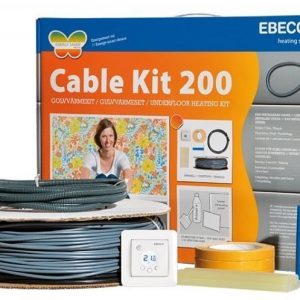 Lämpökaapelipaketti Ebeco Cable Kit 200 124m 1380W
