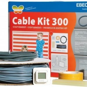 Lämpökaapelipaketti Ebeco Cable Kit 300 124m 1380W