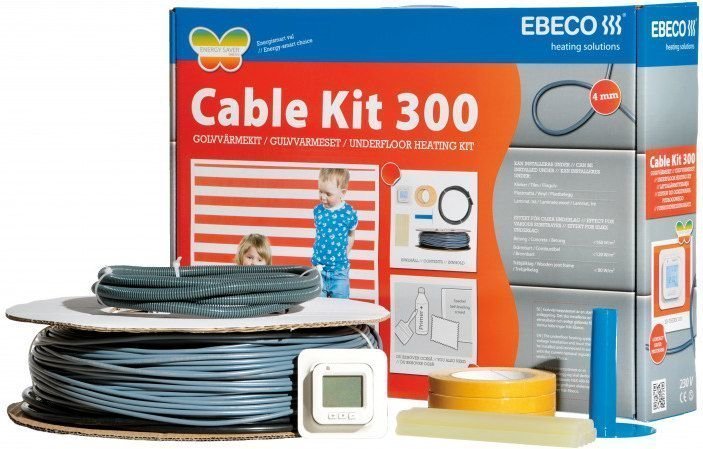 Lämpökaapelipaketti Ebeco Cable Kit 300 31m 330W