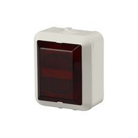 Merkkivalokaluste Kosti PUN/LED/230V/25mA/IP55 PPR valkoinen