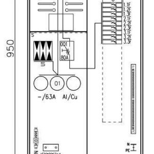 Mittauskeskus UTU Collie 3806P63 1T+PR+Y 1T IP34