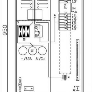 Mittauskeskus UTU Collie 3806P63 2T+PR+Y 2T IP34