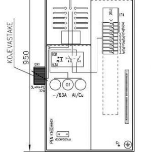 Mittauskeskus varavoima UTU Collie 3806P63 1T+PRG IP34