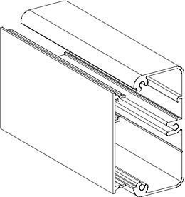 Pienkanavan runko Ductel Twist TBA 302-1 65x31 alumiini