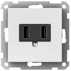 USB-latauspistorasia valkoinen Exxact