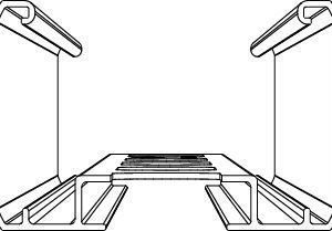 Valaisinripustuskisko Systemal Presto XYRV 106M