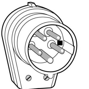 Voimapistotulppa 16A 3P+N+maadoitettu IP34