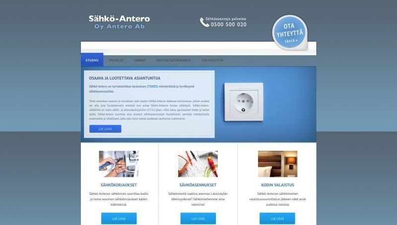 Sähkö-Antero / Oy Antero Ab