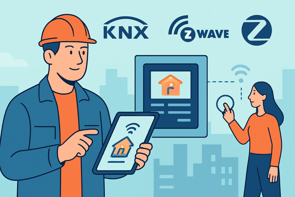 Sähköautomaation standardit – KNX, Z-Wave ja Zigbee vertailussa